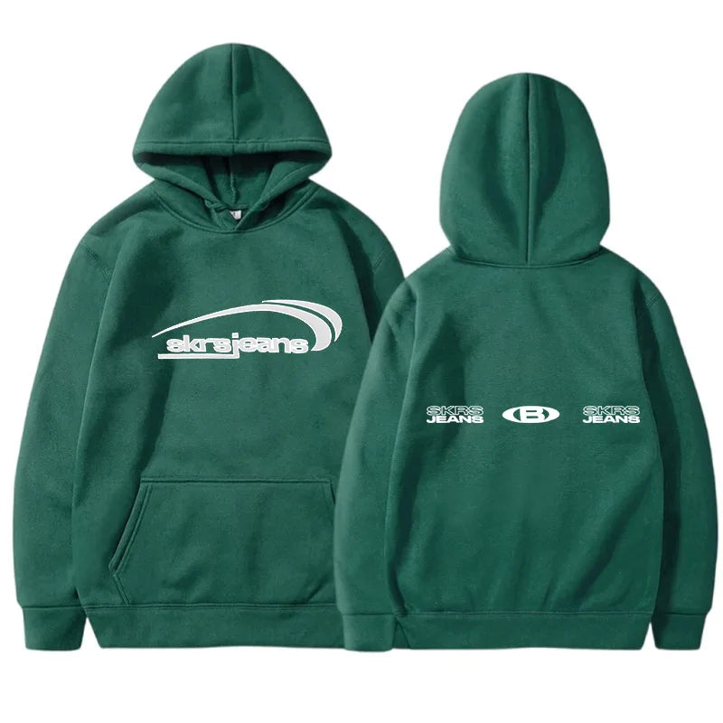 Women’s Plus Size Hooded Sweatshirt | Solid Color Letter Print Plush Long Sleeve Pullover | Casual Cozy Top