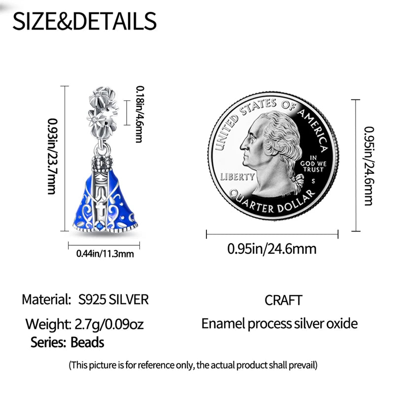 925 Sterling Silver Jesus Religious Symbol Charm Bead | Faith Pendant for Original Bracelet DIY Jewelry Gift