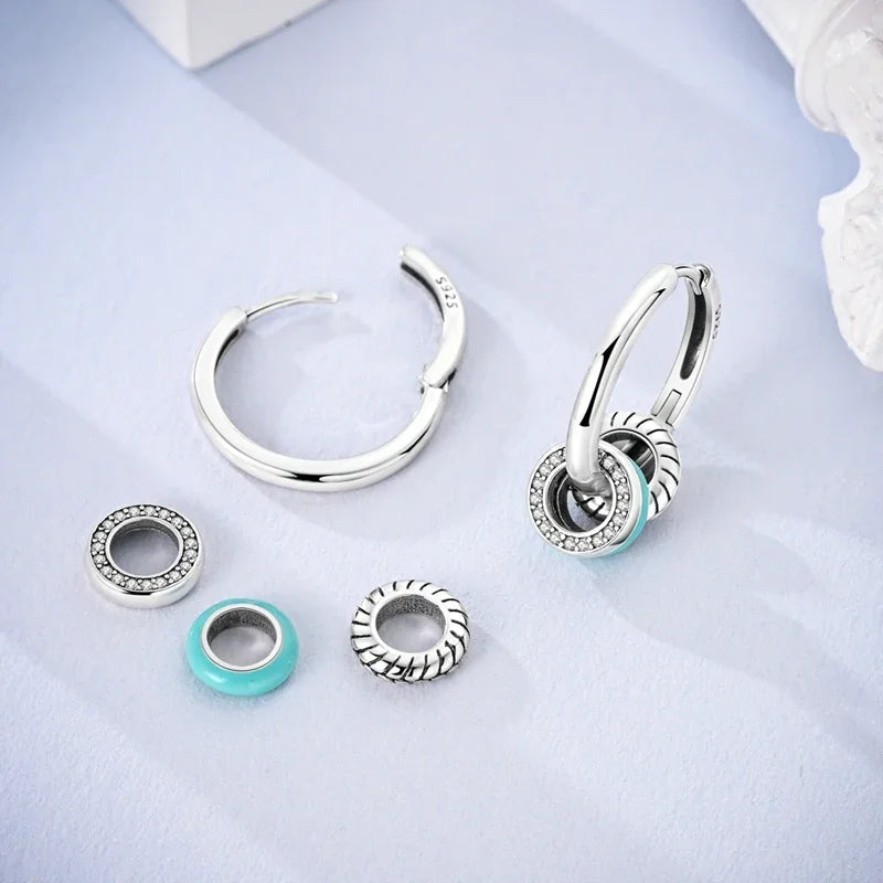 925 Sterling Silver Luminous Firefly Earrings | Original Design Pendant Earrings for Women – Luxury Wedding & Anniversary Jewelry Gift