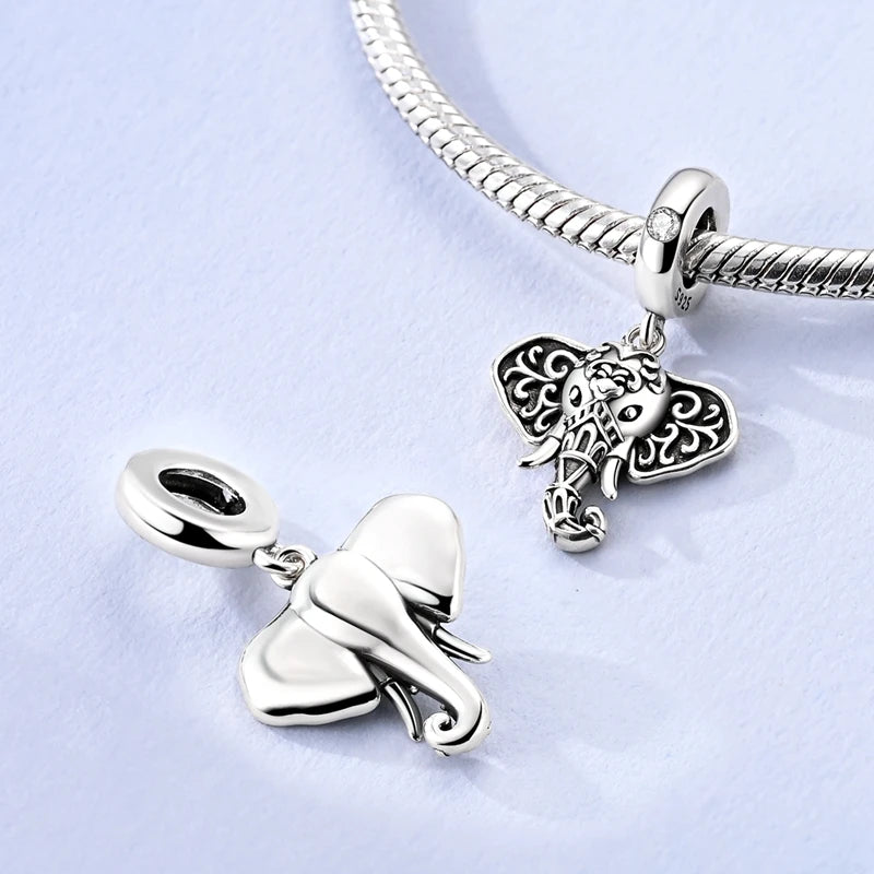 New 925 Sterling Silver Animal & Symbol Charms Beads – Capybara, Firefly, Puppy, Cat, Horseshoe Pendants Fit Bracelets & Bangles