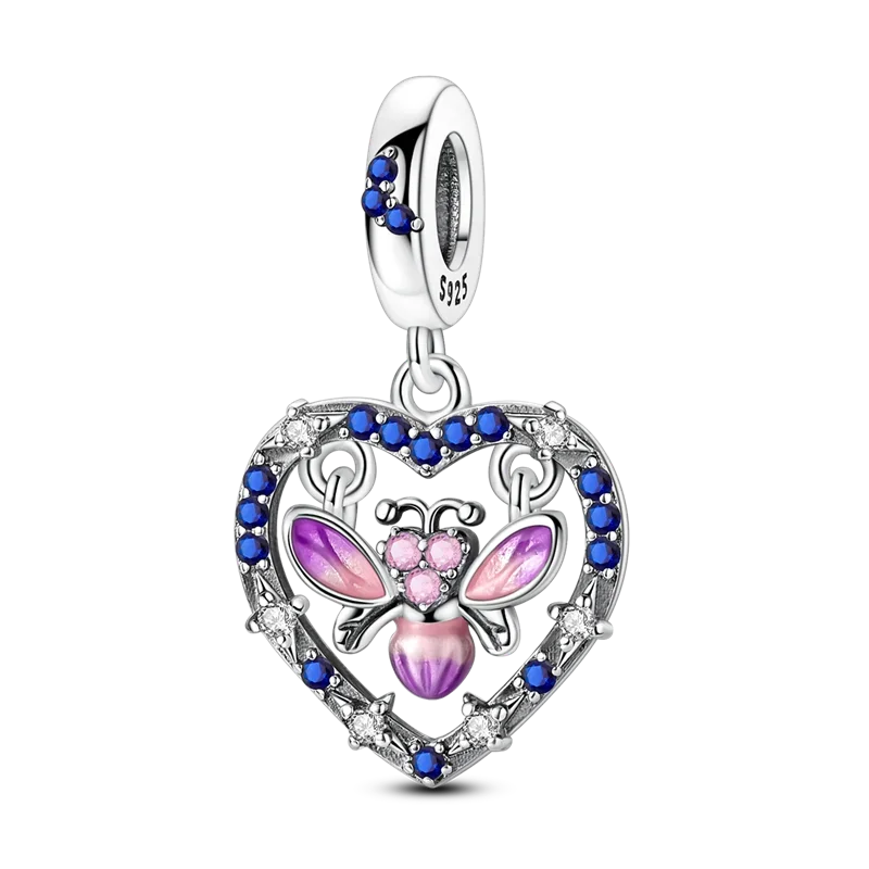 925 Sterling Silver Golden Autumn Charms | Maple Leaf & Pumpkin Beads Fit Original Bracelet DIY Jewelry Gift