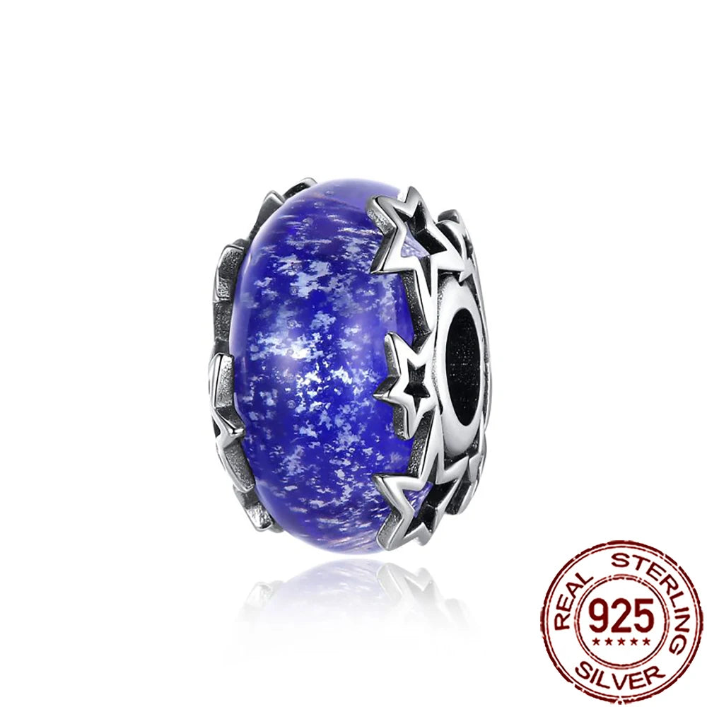 New 925 Sterling Silver Pink Daisy Murano Glass Charm | Cold Enamel Bead Fit Pandora Bracelet & Necklace