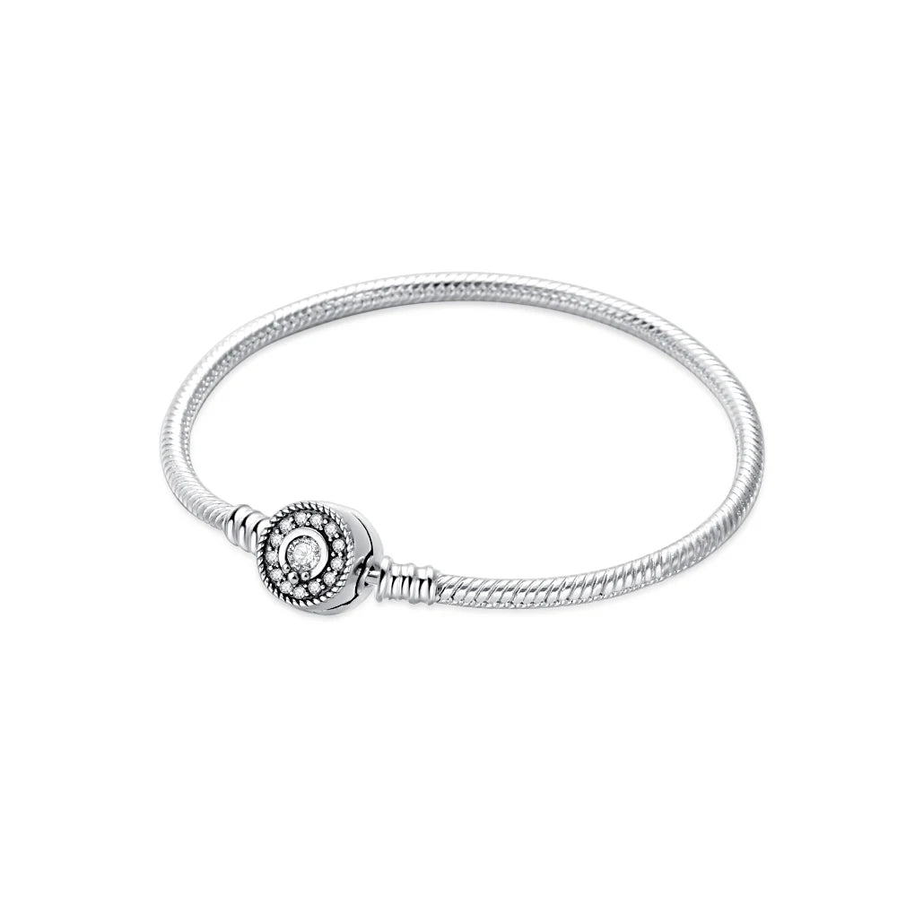 2025 925 Sterling Silver Heart Butterfly Snowflake Dream Catcher Bracelet | Luxurious Women's DIY Jewelry Gift