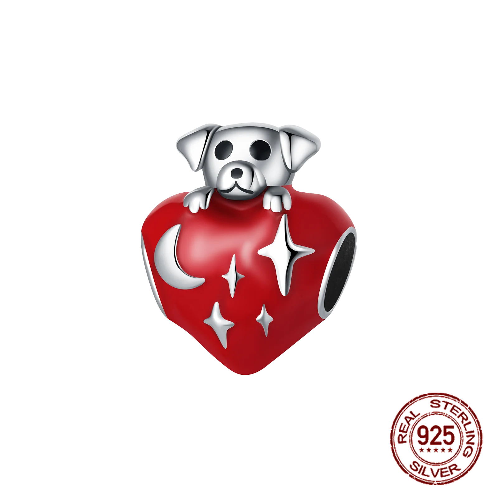 925 Sterling Silver Red Series Charms | Heart, Car & Strawberry Dangle Beads for Original Bracelet DIY Jewelry