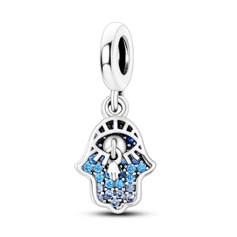 Blue Series 925 Sterling Silver Charms | Butterfly, Earth & Ocean Beads Pendants Fit Original Bracelet DIY Jewelry