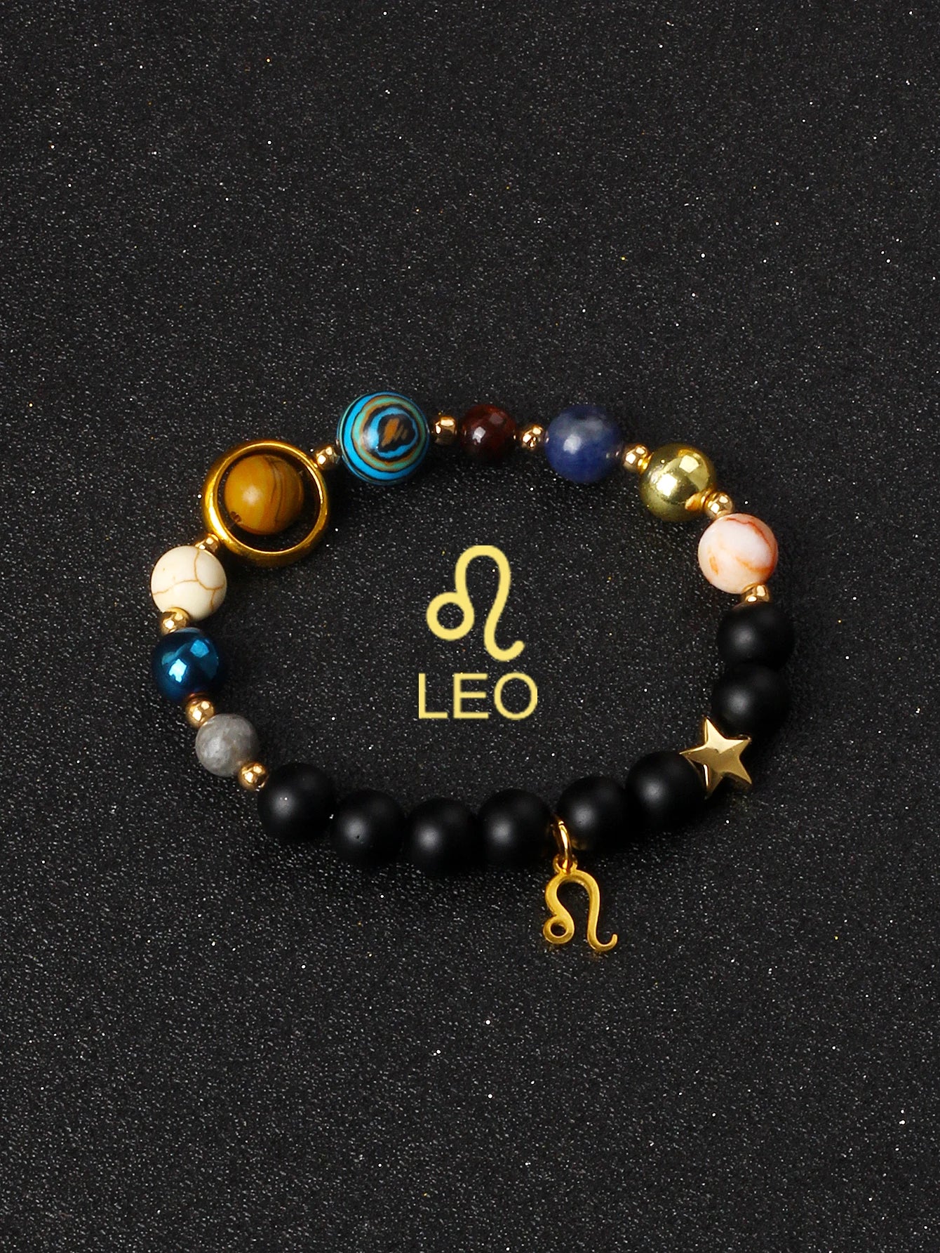 Eight Planets & 12 Constellation Natural Stone Bracelets | Universe Galaxy Solar System Jewelry for Women