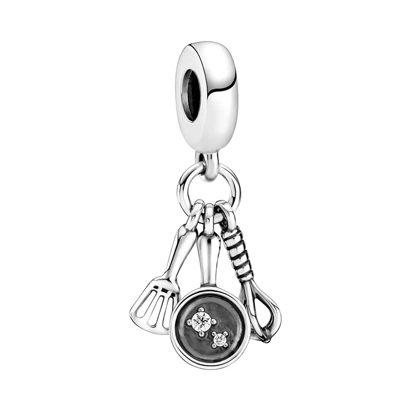 2025 Classic 925 Sterling Silver Aircraft Whistle Gear Charms | Fit Original Bracelet DIY Jewelry Birthday Gift