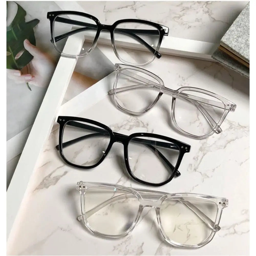 Large Square Frame Anti-Blue Light Glasses – Fashion Retro Computer Reading Eyeglasses for Men & Women | Optical Spectacle Eyewear