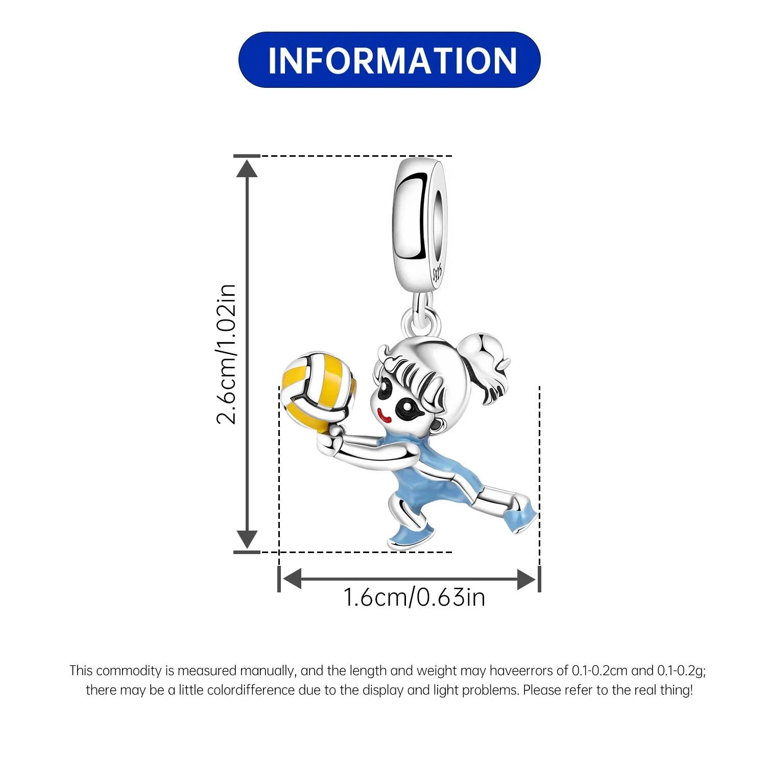 Orstarry 925 Sterling Silver Cartoon Nurse Charm Bead | Cute DIY Bracelet Jewelry Gift for Women