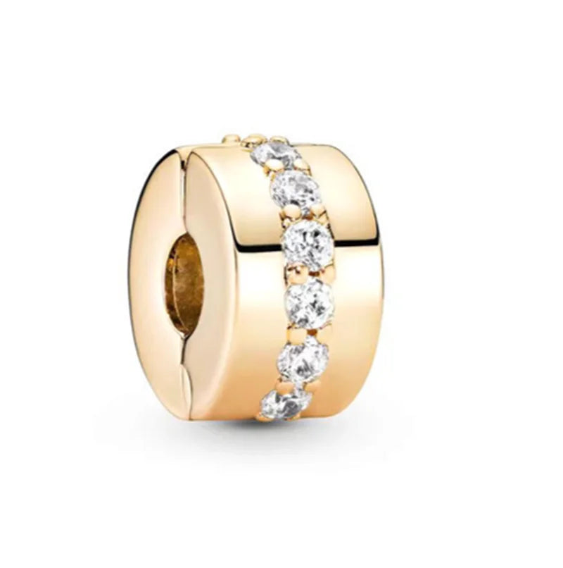 Hot Sale Gold Plated Heart & Chinese Dragon Charm Beads | Fashion Jewelry for Original Silver Bracelets