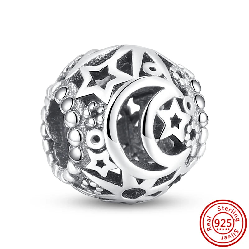 Authentic 925 Sterling Silver Snowflake, Starfish, Shell & Heart Charms | Fit Original Bracelets DIY Women Jewelry