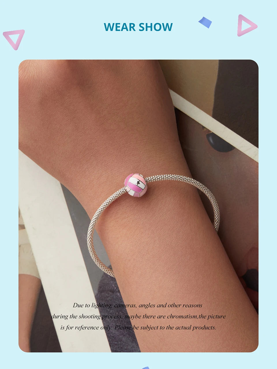 BISAER 925 Sterling Silver Ball Series Charms – Football, Volleyball, Tennis & Basketball Beads Fit Pandora Bracelet DIY Jewelry