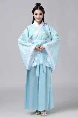 Vintage Women’s Top & Skirt 2-Piece Set – Princess Hanfu Costume Cosplay Elegant Traditional Chinese Clothing 👘✨