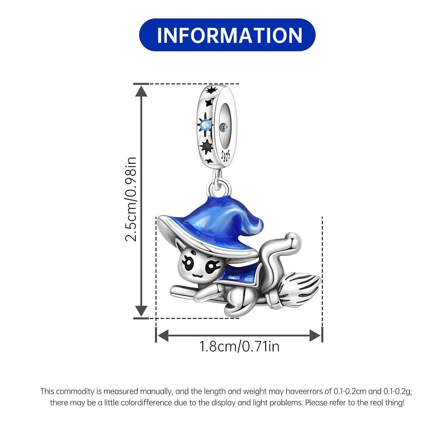 PANPOKI 925 Sterling Silver Little Devil Charm Beads | Fit Original Bracelet Pendant DIY Trendy Women Jewelry Gift