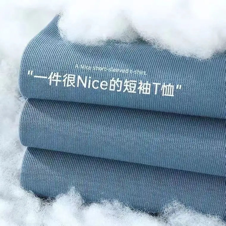 Loose Fit Pure Cotton T-Shirt | Korean Style Round Neck Basic Top | Unisex Layering Tee in Purple