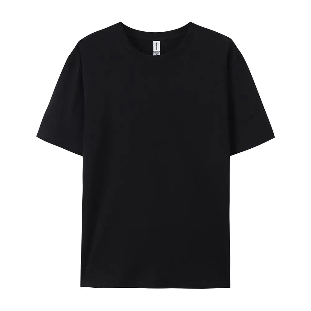 100% Cotton Women T-Shirt – Casual Sporty Short Sleeve O-Neck Tee | Loose Summer Top White & Black