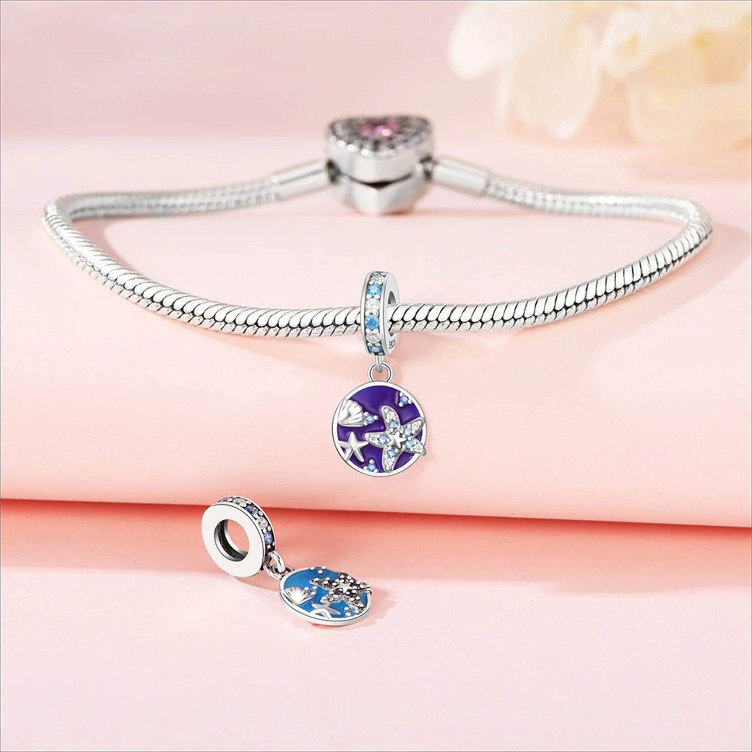 925 Sterling Silver Temperature Color Change Charm Bead | Magic Pendant for Original Bracelet DIY Jewelry