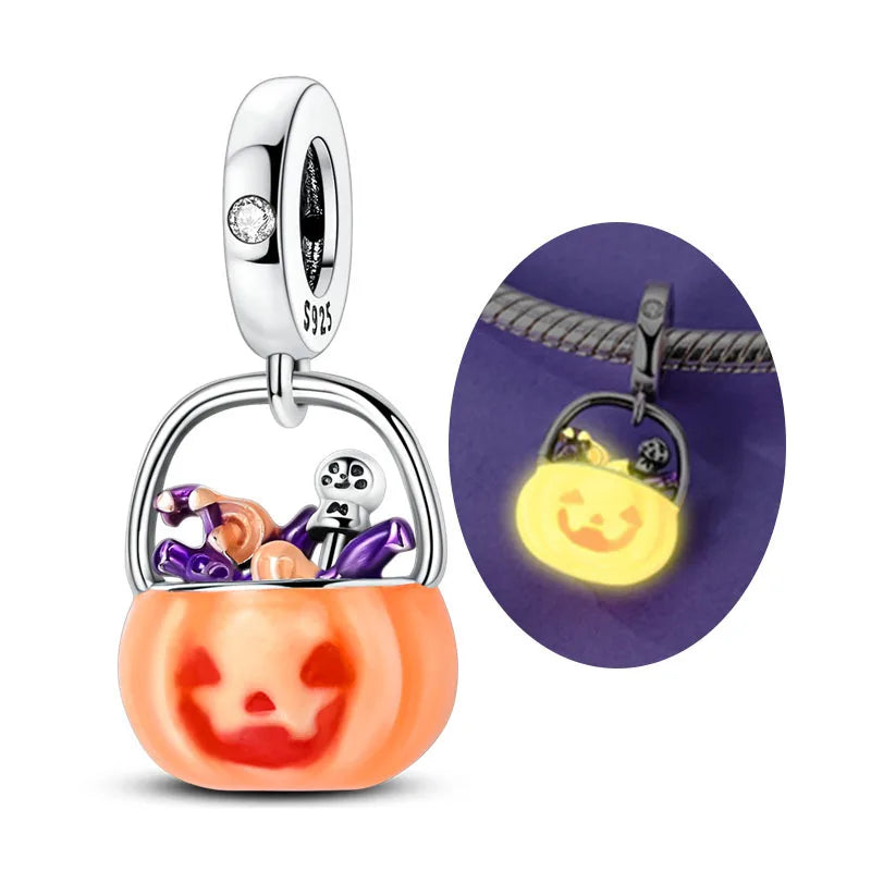 2025 Original 925 Sterling Silver Christmas & Halloween Charms | Santa Claus Snowman Beads Fit Bracelet Pendant Jewelry Gift