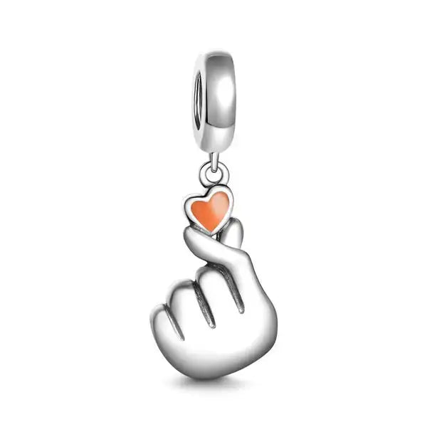 2025 New S925 Silver Spring Ball Bear Cross Pendant – DIY Bracelet Charm for Women