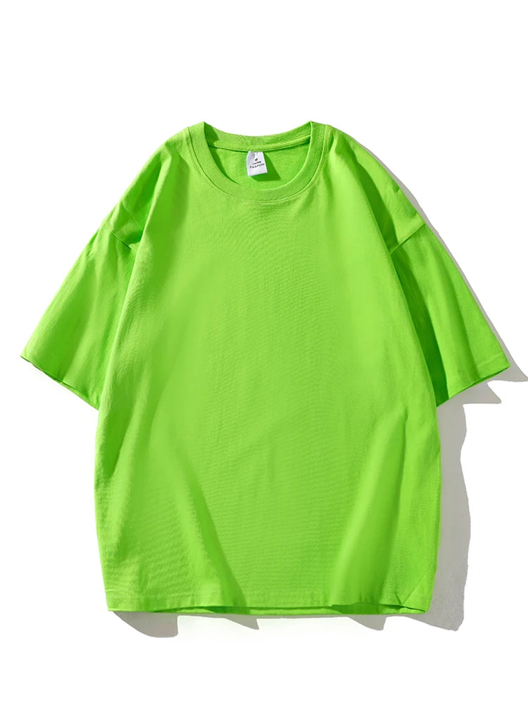 LEGIBLE 2025 Summer Women Short Sleeve T-Shirt – Loose Solid O-Neck Casual Tee 🌞👚