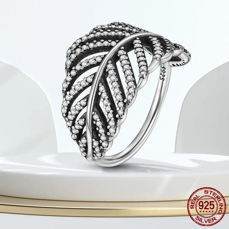 925 Sterling Silver Cross Ring for Women | Clear CZ Engagement & Wedding Band | Fine Jewelry Gift