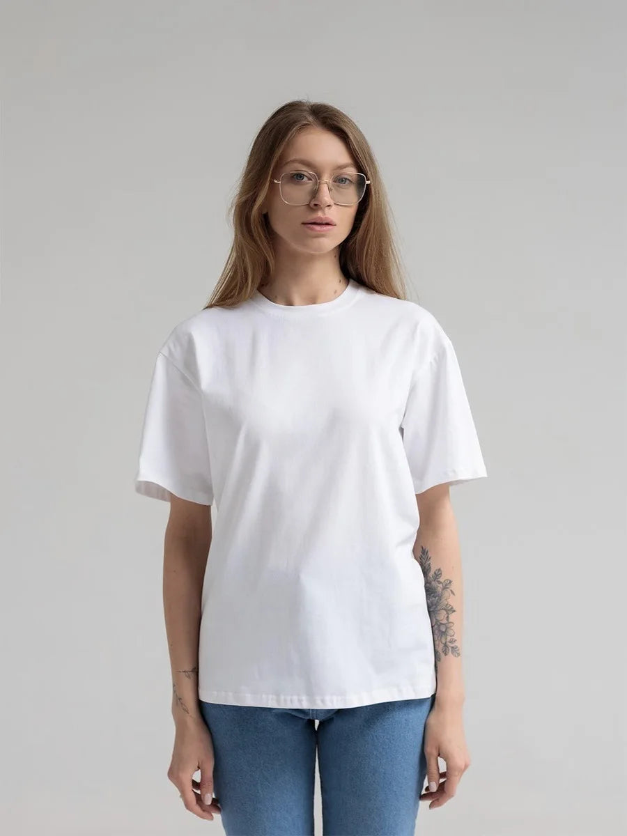 Botvotee 21 Colors Oversized Basic T-Shirts for Women | 100% Cotton Casual Summer Tops | Solid Color Loose Fit Tees