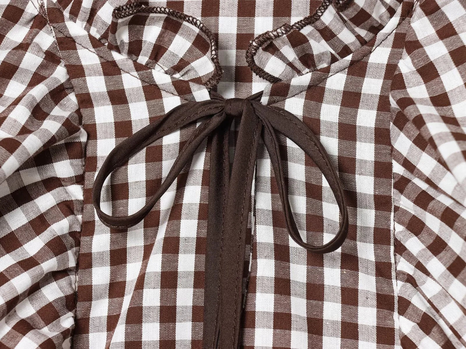 2025 Women’s Winter Casual Small Check Layered Shirt – Round Neck Long Sleeve Loose Top ❄️👚