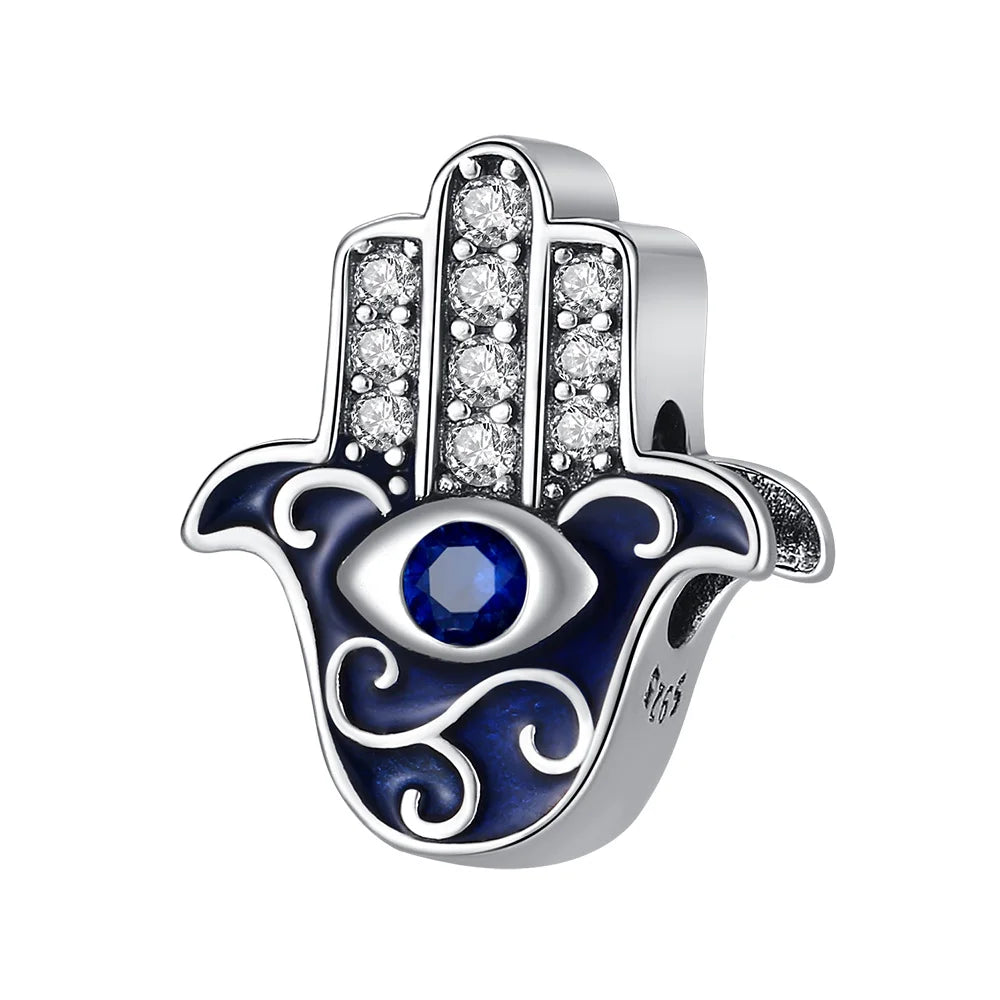 925 Sterling Silver Golden Geometry Set Charms | Heart Star Earrings Rings Bracelets Necklaces Women DIY Jewelry Gift