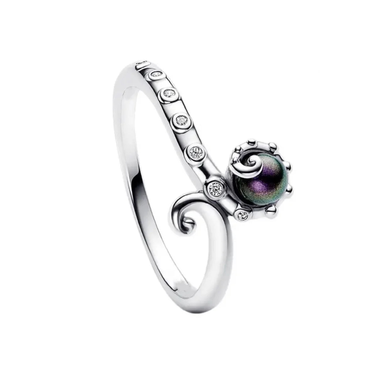 Fashion 925 Sterling Silver Disney Classic Crown & Heart Bow Mickey Mouse Ring | Women’s Anniversary Jewelry Gift