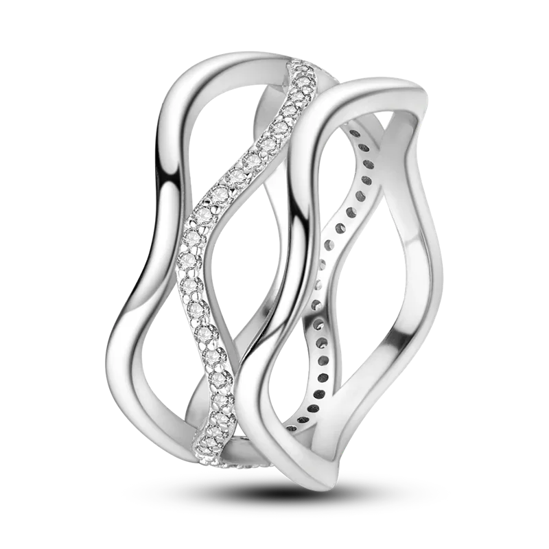 925 Sterling Silver Eternal Love Dewdrop Firefly Glow-in-the-Dark Ring for Women | Fashion Engagement & Wedding Jewelry