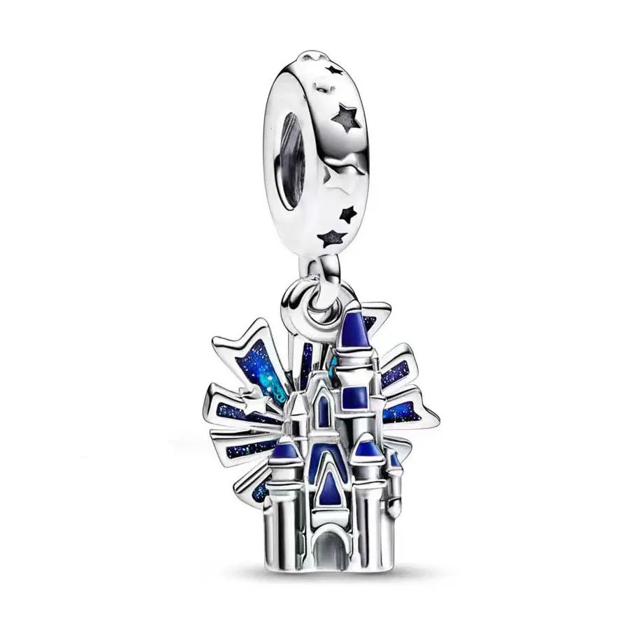 100% S925 Sterling Silver Dumbo Hot Air Balloon Charm Bead for Original Bracelet DIY Jewelry Making