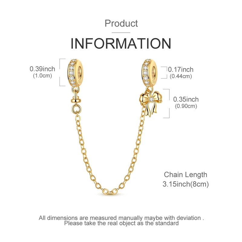 925 Sterling Silver Gold Charms Beads | Leopard, Butterfly, Firefly & Bee Dangle Fit Original Bracelet Women DIY Jewelry Gift