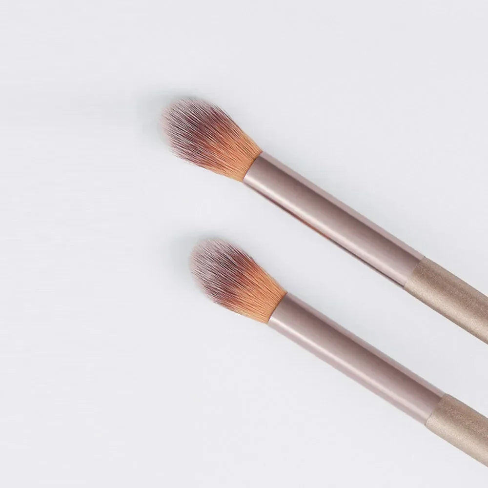 2PCS Professional Nose Shadow & Highlight Brushes – Face Cosmetics Blending, Smudge & Shader Beauty Tools
