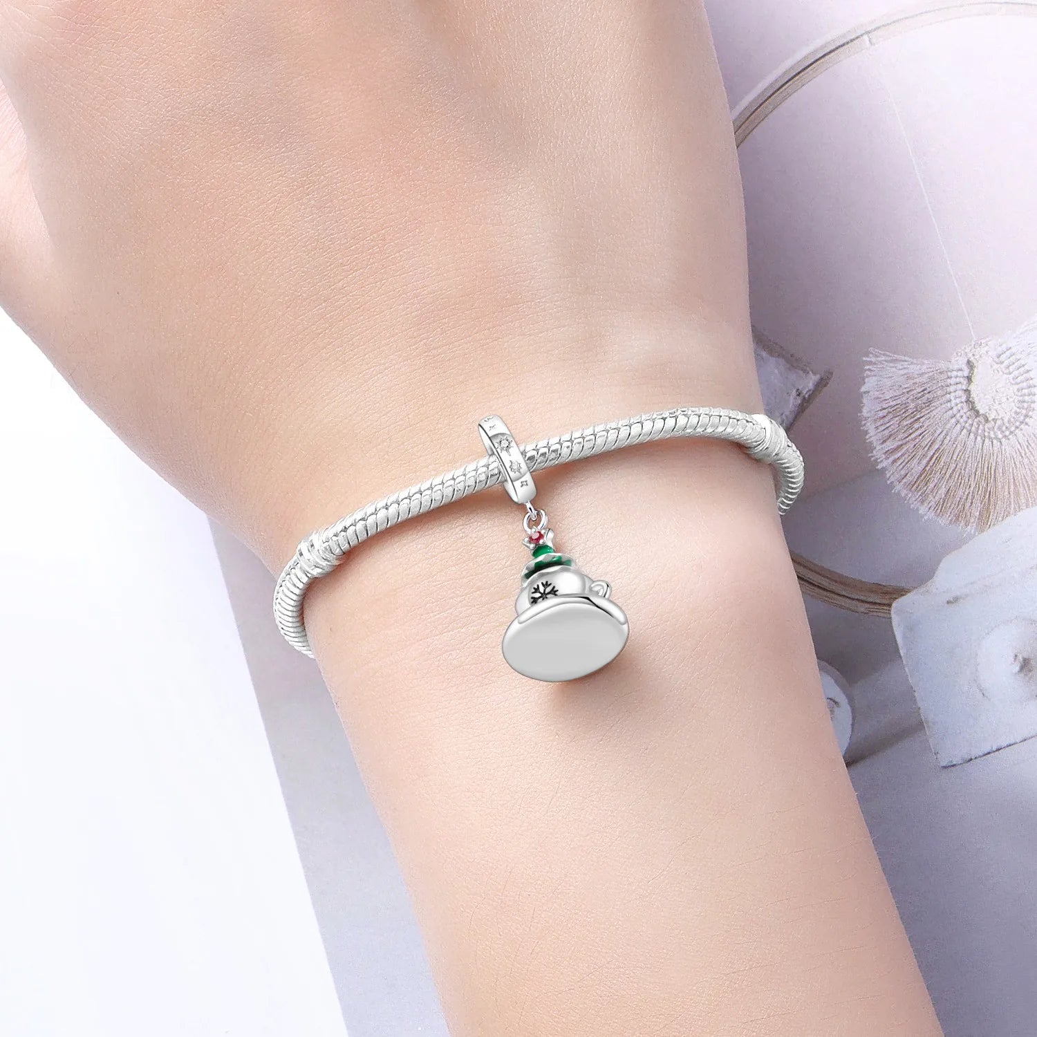 Orstarry 925 Sterling Silver Christmas Tree Coffee Charms | Fit Original Bracelet Women DIY Jewelry Gift