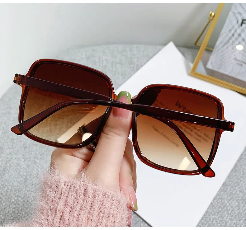 New Oversized Rectangle Sunglasses – Women’s Fashion Square Sun Glasses & Men’s Classic Vintage Eyewear | UV400 Oculos De Sol