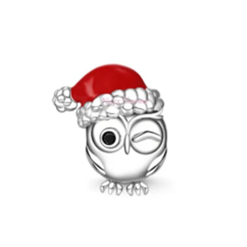 925 Sterling Silver Plated Dog, Cat & Owl Charms | Glow in the Dark Animal Beads | Fit Original Pandora Bracelet Women’s Jewelry