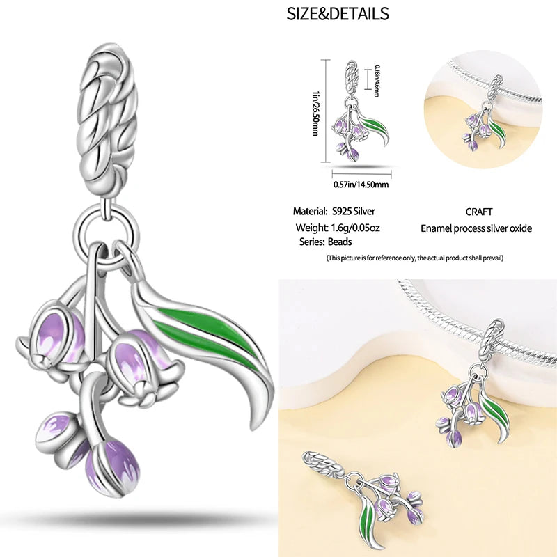 Fashion 925 Sterling Silver Colorful Butterfly Dragonfly Hummingbird Charms – Spring Series Beads Fit 925 DIY Bracelet