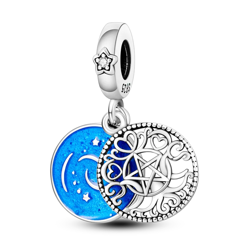 Blue Series 925 Sterling Silver Charms | Butterfly, Earth & Ocean Beads Pendants Fit Original Bracelet DIY Jewelry