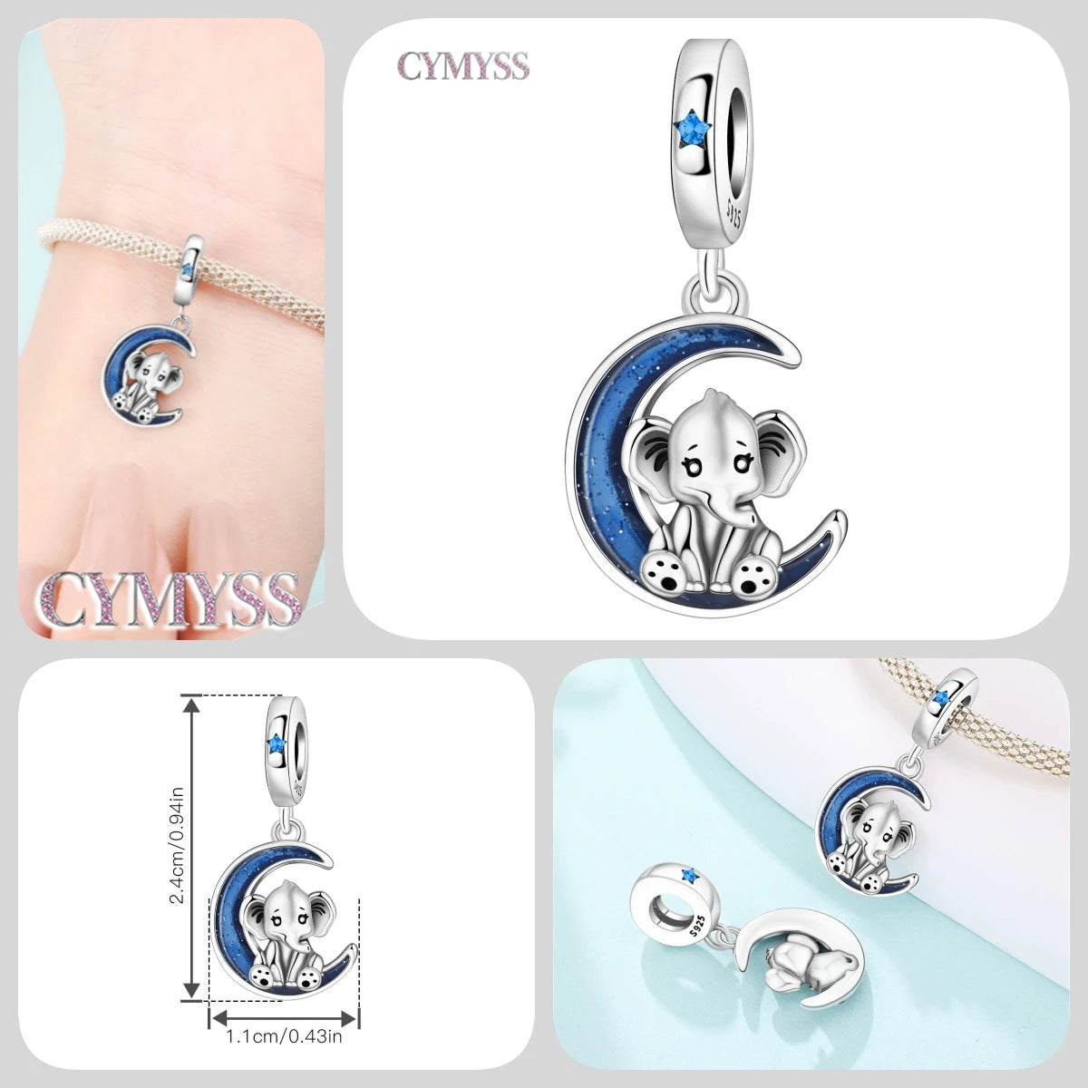 Hot Sale 925 Sterling Silver Dog & Cat Pet Charms | Cute Animal Pendant for Women Bracelet & Necklace DIY Jewelry Gift