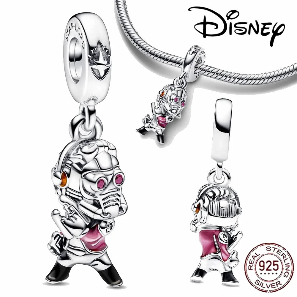100% 925 Sterling Silver Disney Spider-Man Charm Bead | Fit Original Pandora Bracelet