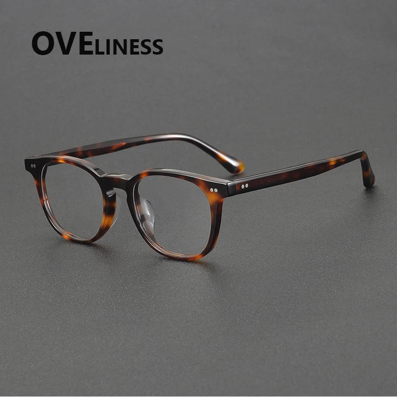 2025 Vintage Round Acetate Glasses 👓 Unisex High-Quality Eyewear