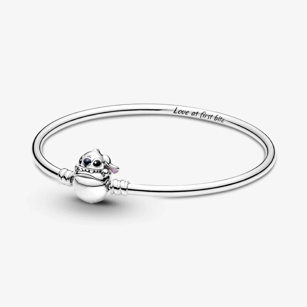 Minnie Mickey Snowman 925 Sterling Silver Charm Bracelet for Women | DIY Jewelry Gift