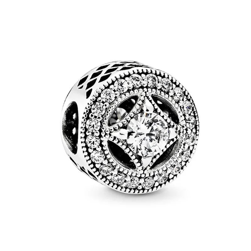 925 Sterling Silver Angel Wings Multi-Color Charm | Fits Original Pandora Bracelet | DIY Ladies Jewelry Accessories