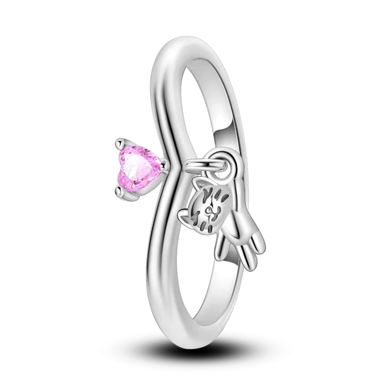 925 Sterling Silver Eternal Love Dewdrop Firefly Glow-in-the-Dark Ring for Women | Fashion Engagement & Wedding Jewelry
