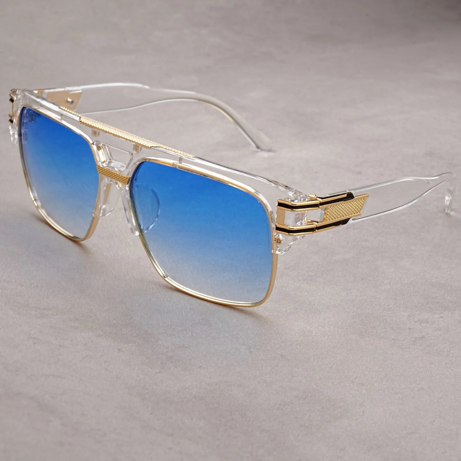 European & American Fashion Sunglasses – Transparent Retro Square Frame for Men & Women | Sunshade Mirror Eyewear