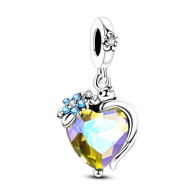 925 Sterling Silver Animal Charms | Bear, Rabbit, Dog, Panda, Elephant & Pig Beads Fit Original Bracelet DIY Jewelry Gift