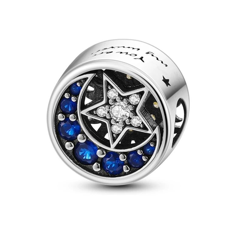 925 Sterling Silver CZ Pave Round Clip Charm – Fits Original Pandora Bracelet & Necklace Jewelry Gift