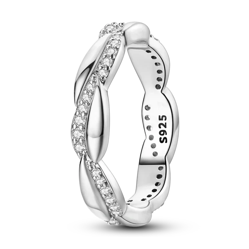 925 Sterling Silver Eternal Love Dewdrop Firefly Glow-in-the-Dark Ring for Women | Fashion Engagement & Wedding Jewelry