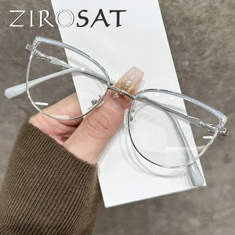 ZIROSAT J9289 Women’s Prescription Eyeglasses – Alloy Frame Optical Glasses for Female Eyewear