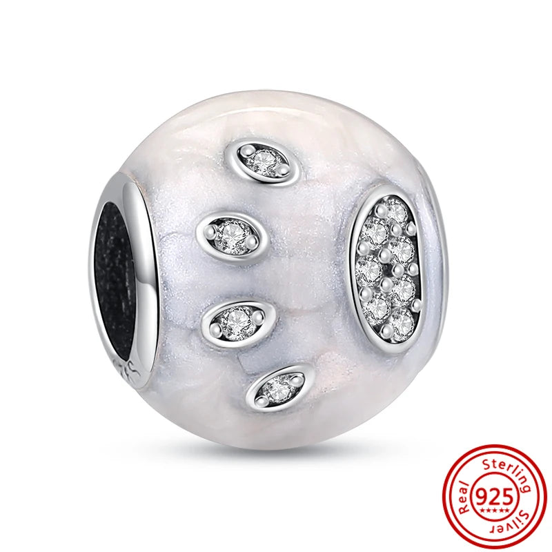 Authentic 925 Sterling Silver Snowflake, Starfish, Shell & Heart Charms | Fit Original Bracelets DIY Women Jewelry